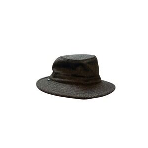 Tilley‎ Wool Blend Bucket Hat Mens M M Size Dark Brown Tweed Outdoor Travel